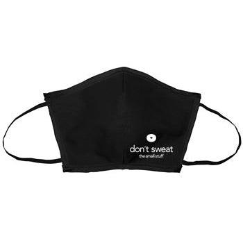 Don't Sweat the Small Stuff Lightweight Canvas Face Masks (available in Black)